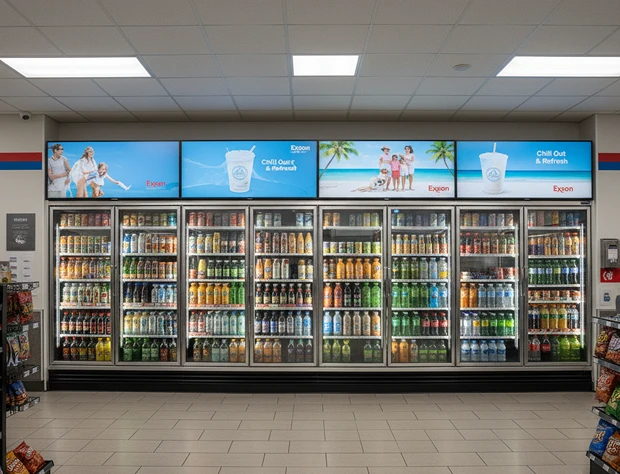 Indoor Cooler-Top LED Screens