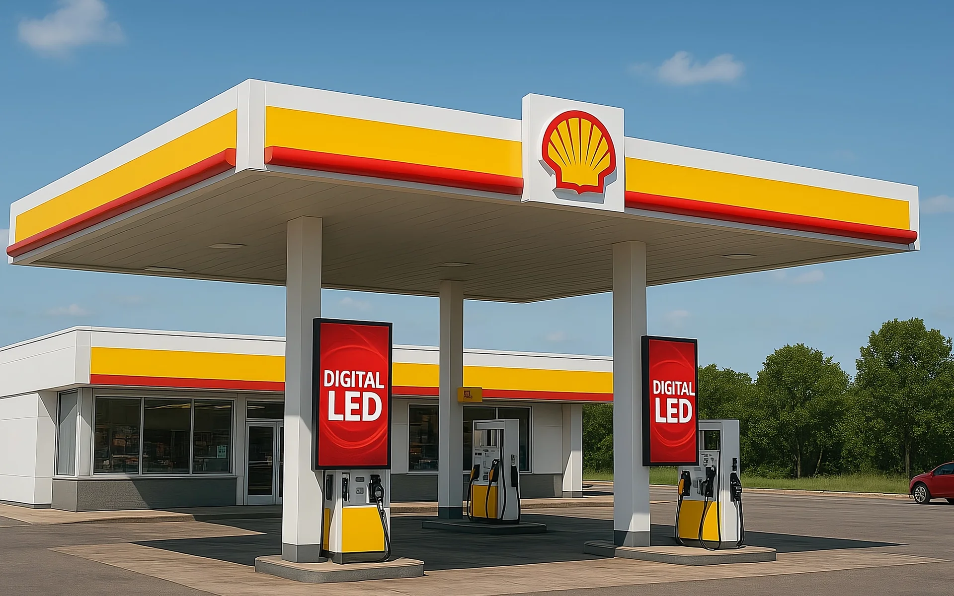 Interactive advertising led display screen kiosk for smart cities