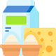 Dairy products icon for FMCG marketing campaigns