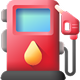 Gas station pump icon for energy sector